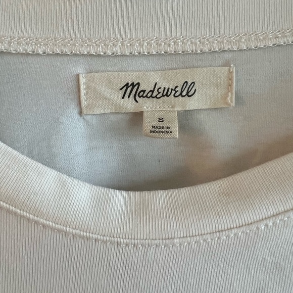 Madewell Crepe Drop-Shoulder Bubble Sleeve Tee - Picture 2 of 2